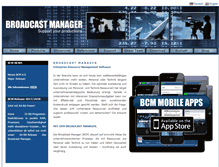 Tablet Screenshot of broadcastmanager.de